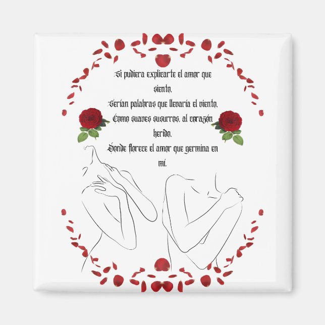 Imã Citação "Si Pudiera Explícita" (Frente)