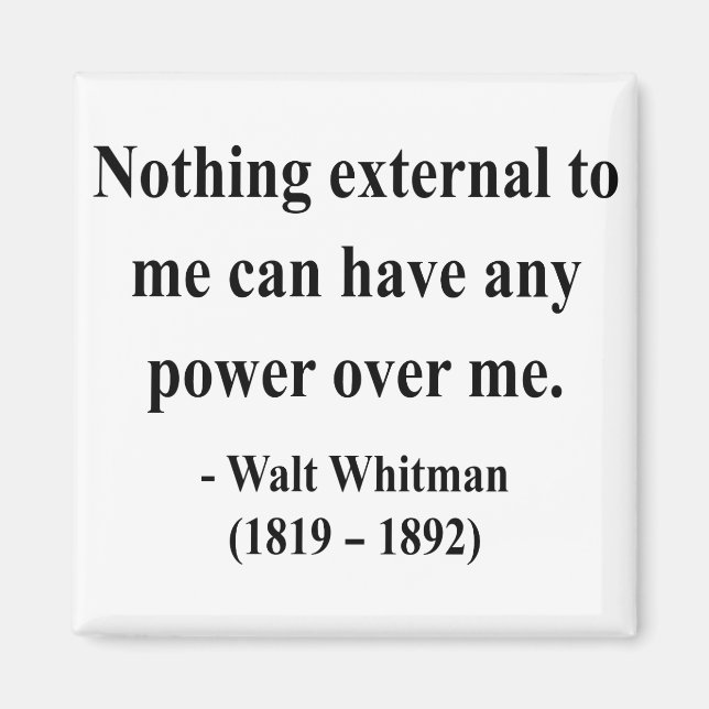 Imã Citação Whitman 10a (Frente)
