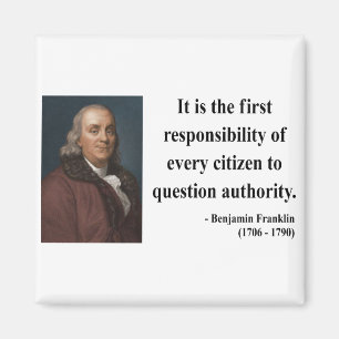 Imã Citações 3b de Ben Franklin