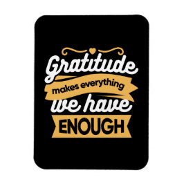 Ímã Citações da Tipografia de Gratidão Inspiradora