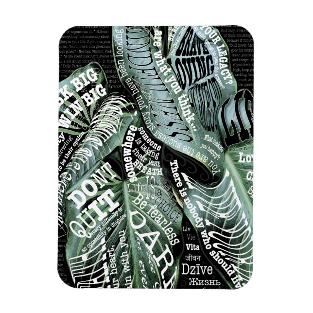 Ímã Citações de LIFE Motivacional Inspiracional (Vertical)