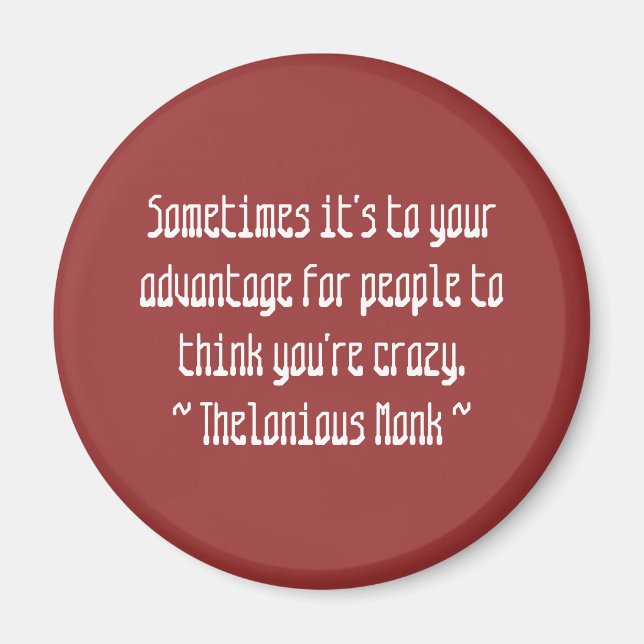 Imã Citações Engraçadas do Compositor - Monge (Frente)