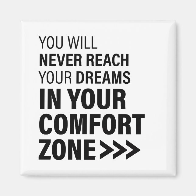 Imã Citações Famosas de Arte Motivacional Sonha (Frente)