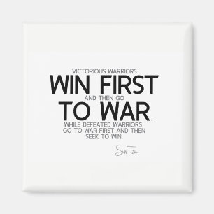 Imã CITAÇÕES: Sun Tzu: Ganhe primeiramente vão ent