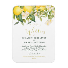 Ímã Citrus Lemons Yellow Botanical Weditation