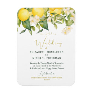 Ímã Citrus Lemons Yellow Botanical Weditation