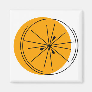 Imã Citrus Orange magnet square