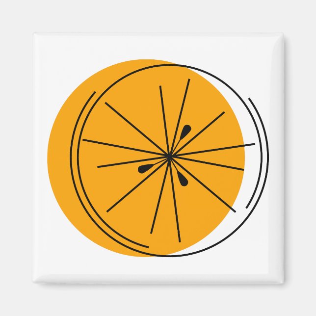 Imã Citrus Orange magnet square (Frente)