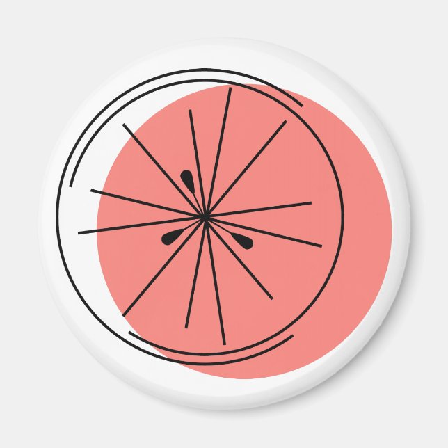 Imã Citrus Pink Magnet round (Frente)
