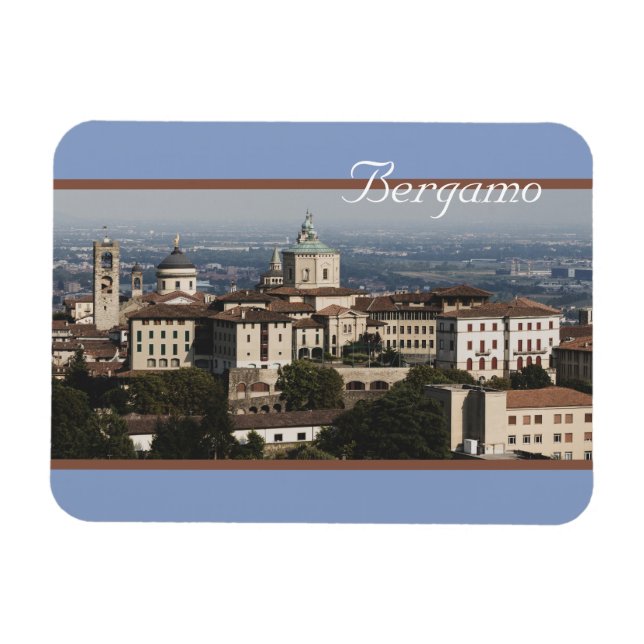 Ímã Città Alta Panorama, Bergamo, Itália (Horizontal)