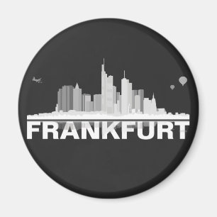 Imã City de Frankfurt Skyline íman, íman de