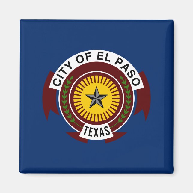 Imã City Flag de El Paso (Texas) (Frente)