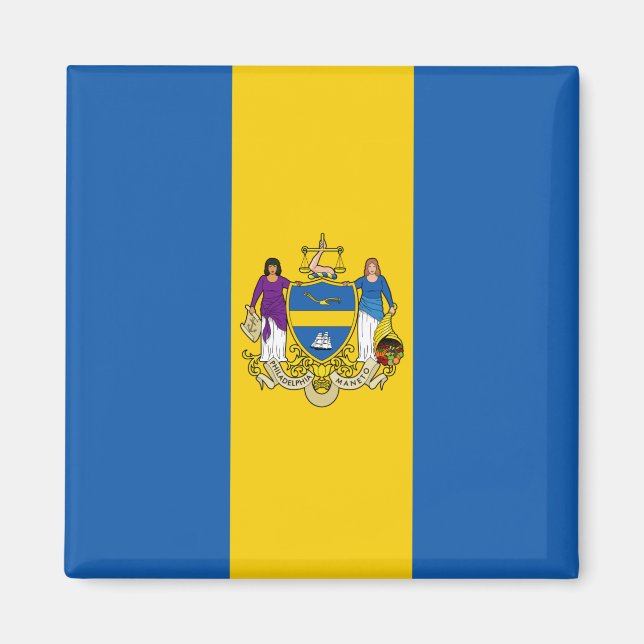 Imã City Flag of Philadelphia (Pensilvânia) (Frente)