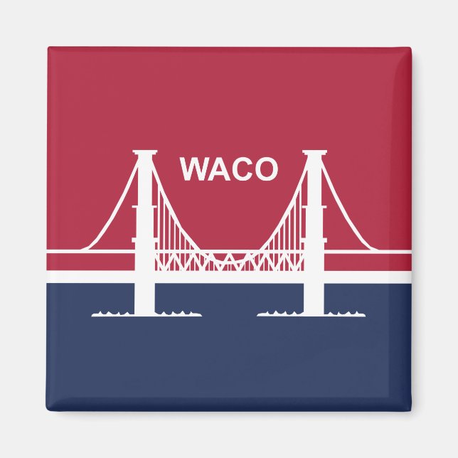 Imã City Flag of Waco (Texas, EUA) (Frente)