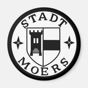 Imã City Seal of Moers, Alemanha Magnet