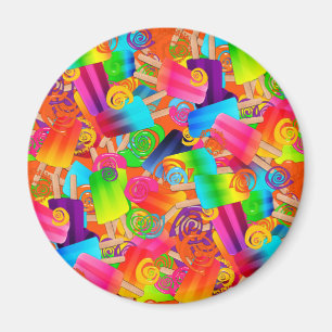 Imã CKC Psicle Swirls Laranja-ROUND MAGNET
