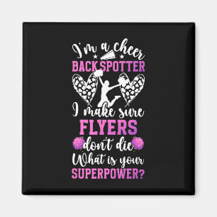 Imã Ckspot de Cheerleading Divertido Feminino Bla