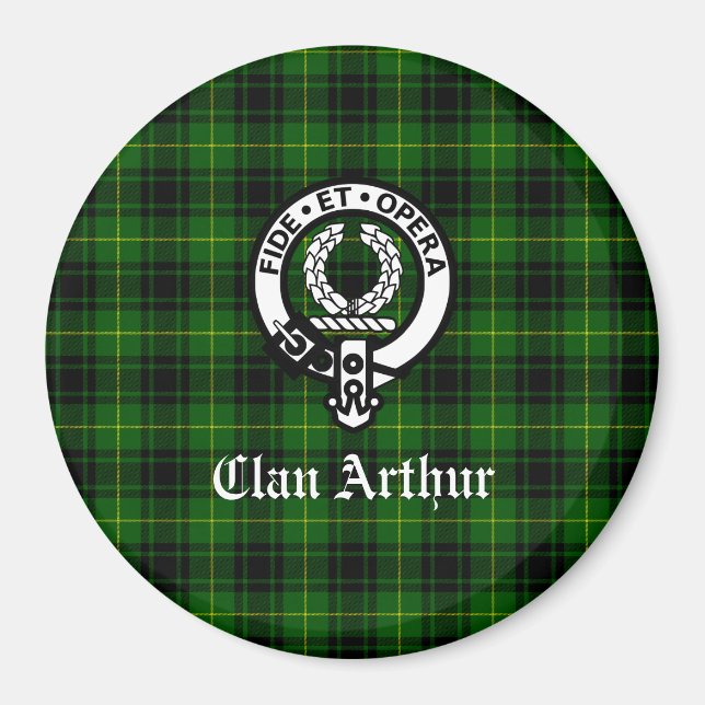 Imã Clã Arthur / MacArthur Brasão e Tartan (Frente)