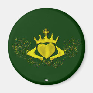 Imã Claddagh (ouro)