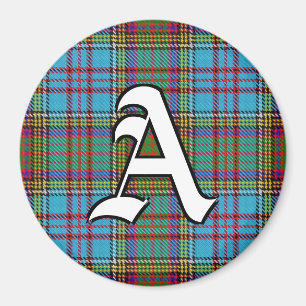 Imã Clan Anderson Tartan Acentos na Xadrez
