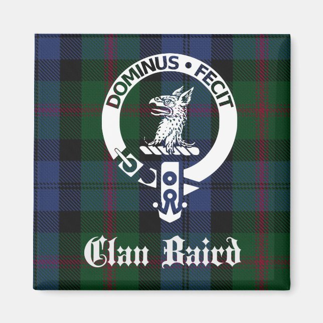 Imã Clan Baird Tartan Crest (Frente)