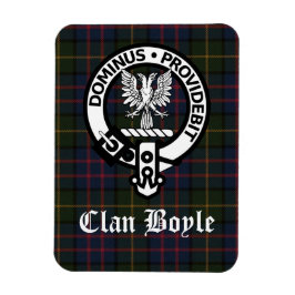 Ímã Clan Boyle Crest Crachá e Tartan