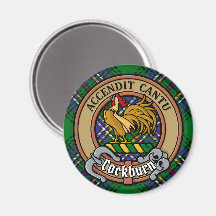 Clan Cockburn Crest sobre Tartan