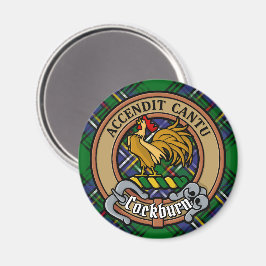 Imã Clan Cockburn Crest sobre Tartan