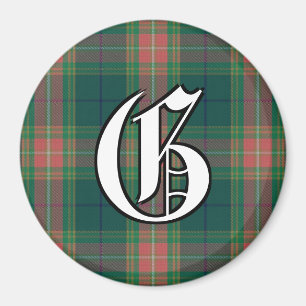 Imã Clan Gallagher Family Irish Tartan Xadrez Acentos