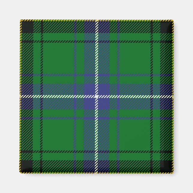 Imã Clan Henderson Tartan (Frente)