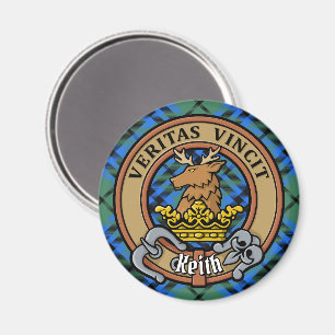 Imã Clan Keith Crest sobre Tartan