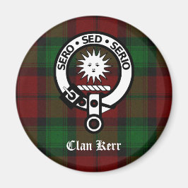 Imã Clan Kerr Crest Crachá Tartan