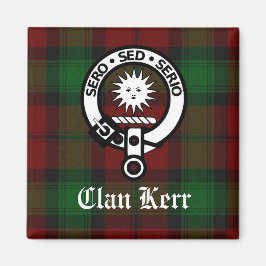 Imã Clan Kerr Tartan e Crachá Crest