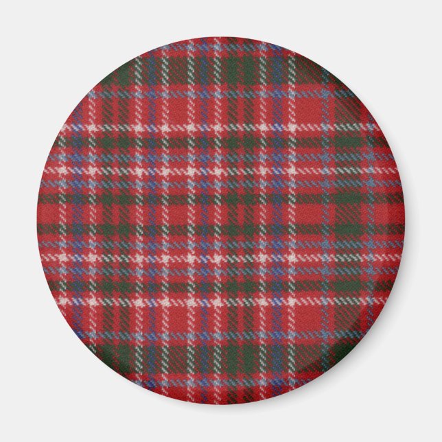 Imã Clan MacAlister Tartan Magnet (Frente)