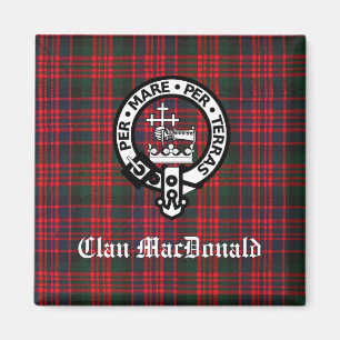 Imã Clan MacDonald Crest e Modern Tartan