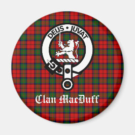 Imã Clan MacDuff Tartan e Crachá Crest escoceses