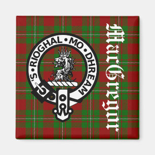 Imã Clan MacGregor Crest Crachá & Tartan