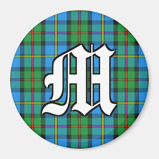 Imã Clan MacLeod da Xadrez Harris Tartan Acentos (Frente)