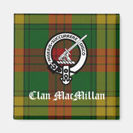 Imã Clan MacMillan Crest Crachá e Tartan