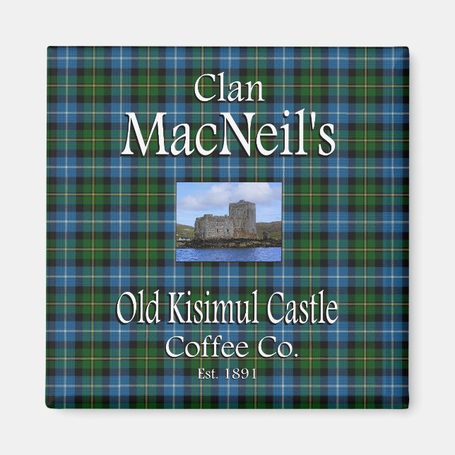 Imã Clan MacNeil, o Antigo Castelo de Kisimul Coffee C (Frente)