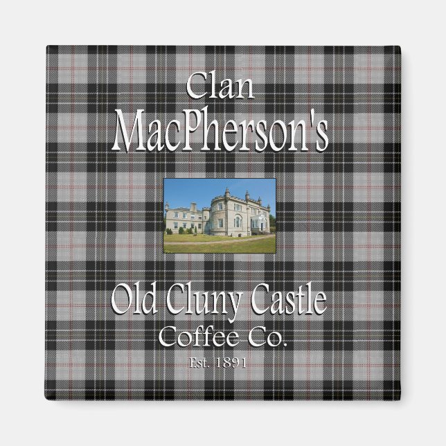 Imã Clan MacPherson, antigo Cluny Castle Coffee Co. (Frente)