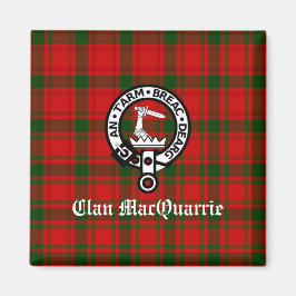 Imã Clan MacQuarrie Tartan e Crest