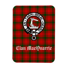 Ímã Clan MacQuarrie Tartan e Crest