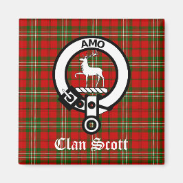 Imã Clan Scott Crest Crachá e Tartan