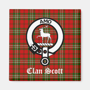 Imã Clan Scott Crest Crachá e Tartan