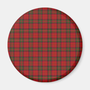 Imã Clan Stewart Royal Scottish Tartan Xadrez Patterno