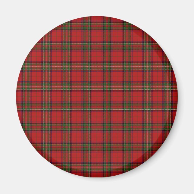Imã Clan Stewart Royal Scottish Tartan Xadrez Patterno (Frente)