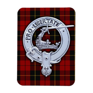 Ímã Clan Wallace Crest & Tartan