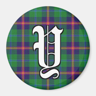Imã Clan Young Tartan Xadrez Acentos
