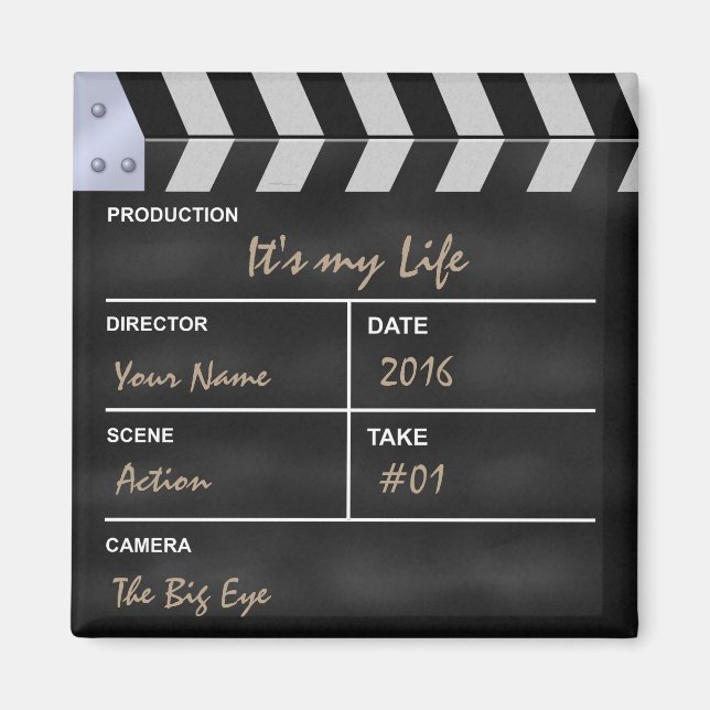 Imã Clapperboard cinema "É a Minha Vida" (Frente)